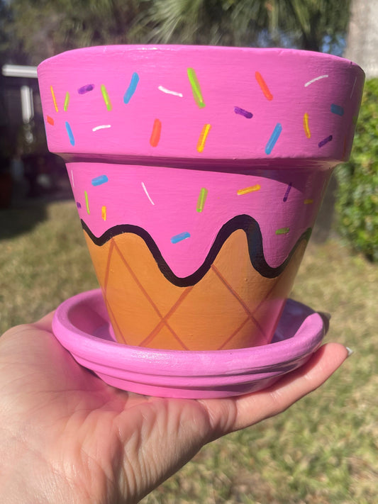 Ice Cream Cone Pot